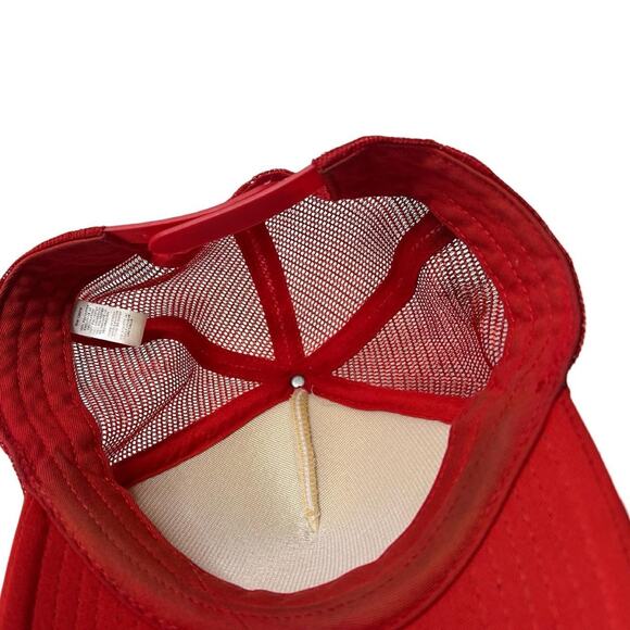 Vintage budweiser trucker hat red white - Picture 3 of 3